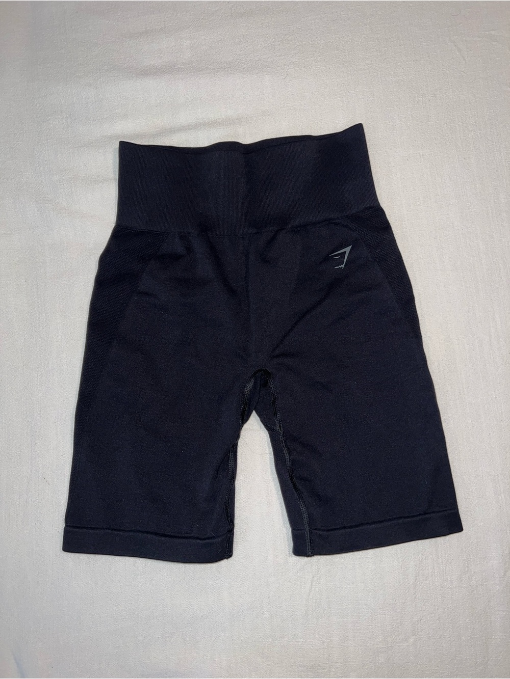Gymshark Black High-Rise Bike Shorts